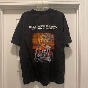Vintage Daytona Beach Bike Week T-shirt Y2K Motorcycle Biker Wild Breed Size XL